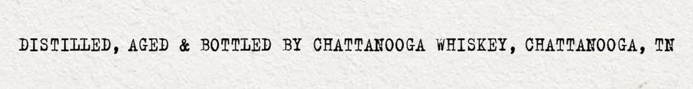 Chattanooga Whiskey Solera Full Proof label image 2