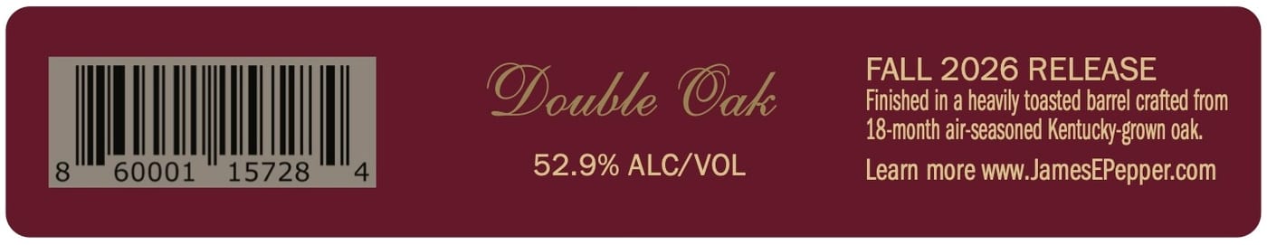 James E. Pepper Double Oak label image 3