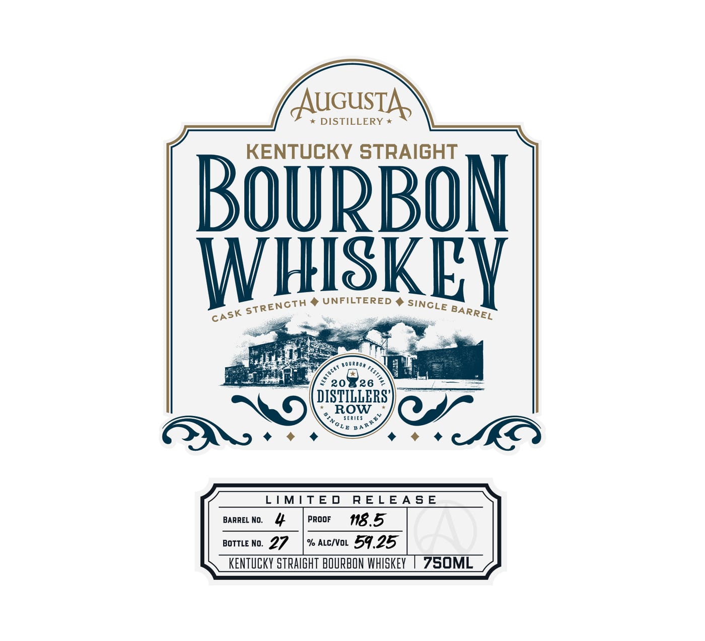 Augusta Distillery label