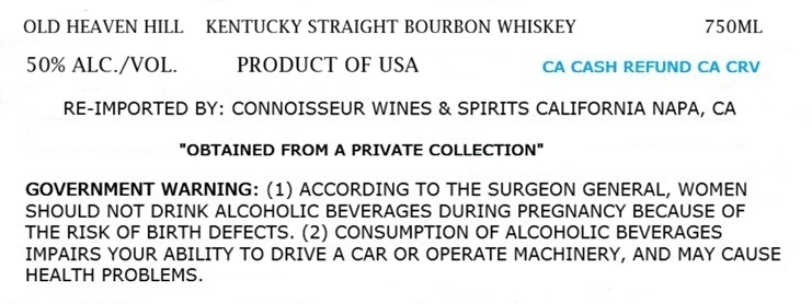 Old Heaven Hill label