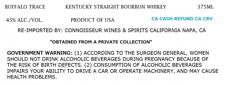 Buffalo Trace label