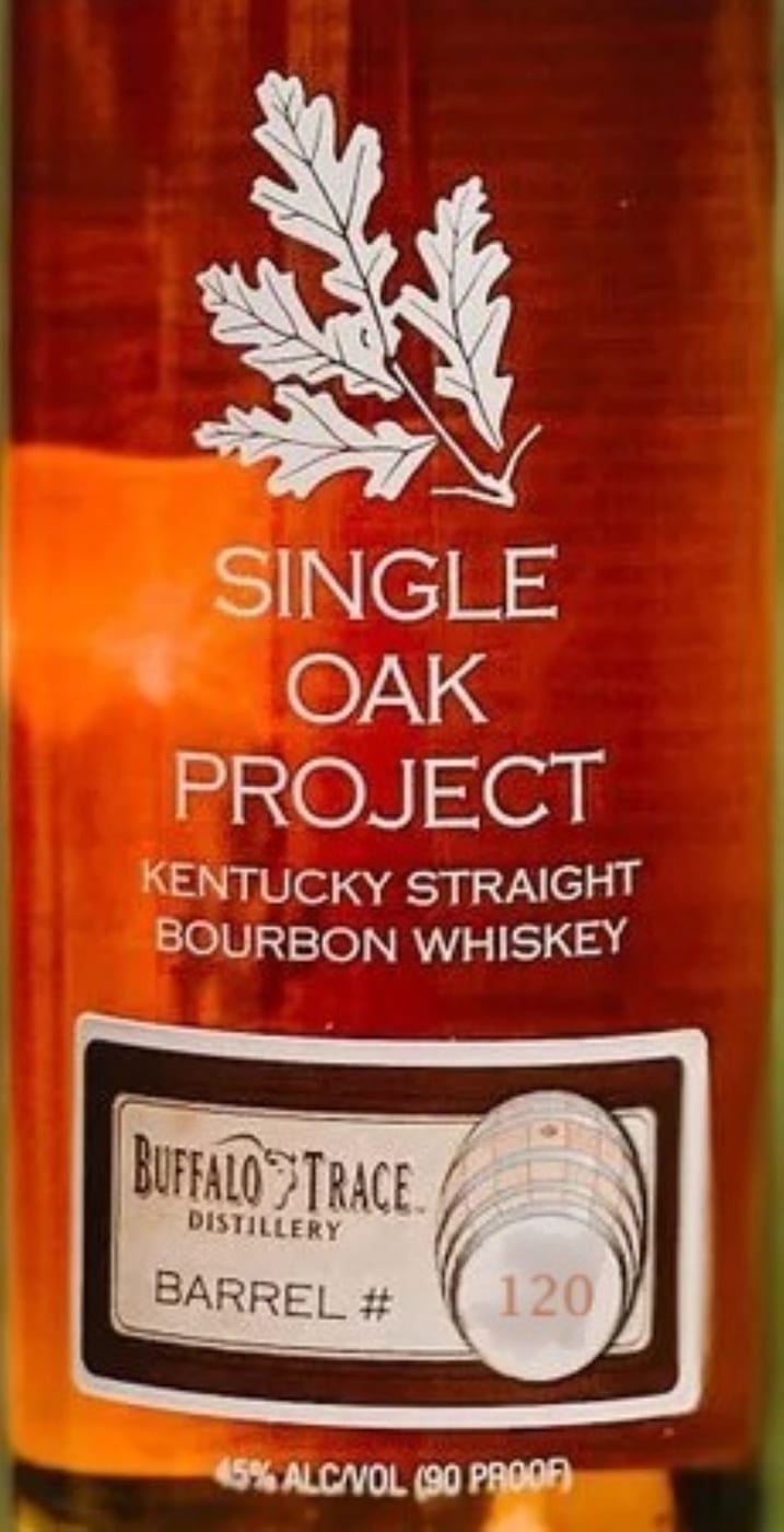 Buffalo Trace Single Oak Project Barrel# 120 label image 2