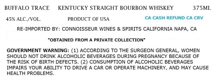 Buffalo Trace label