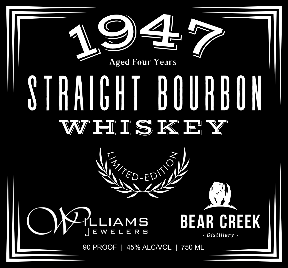 Bear Creek Distillery label