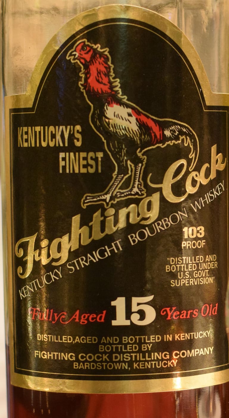 Fighting Cock Aged 15 Years Old label image 2