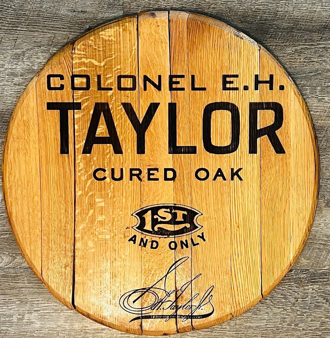 Colonel E.h. Taylor Cured Oak label image 2