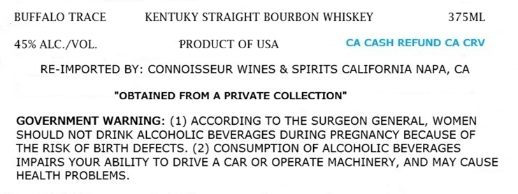 Buffalo Trace label