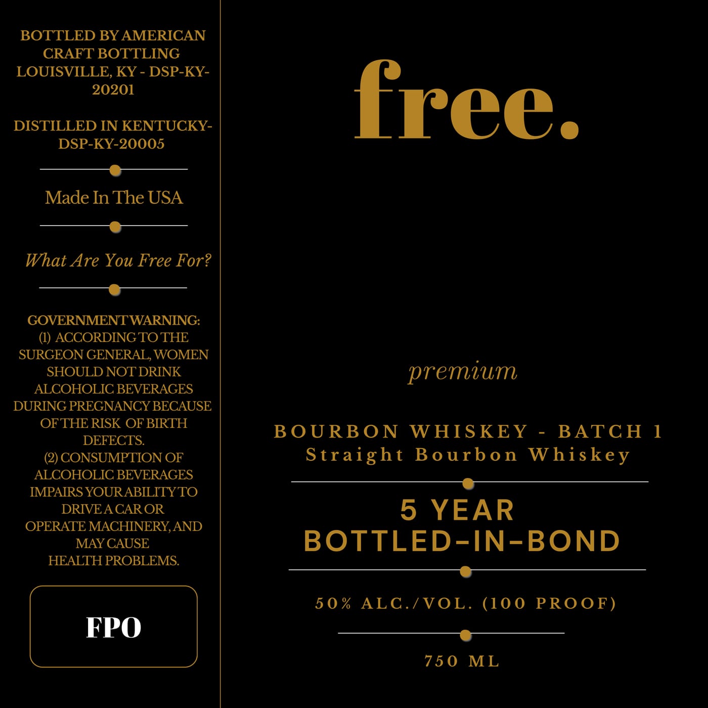 Free. label