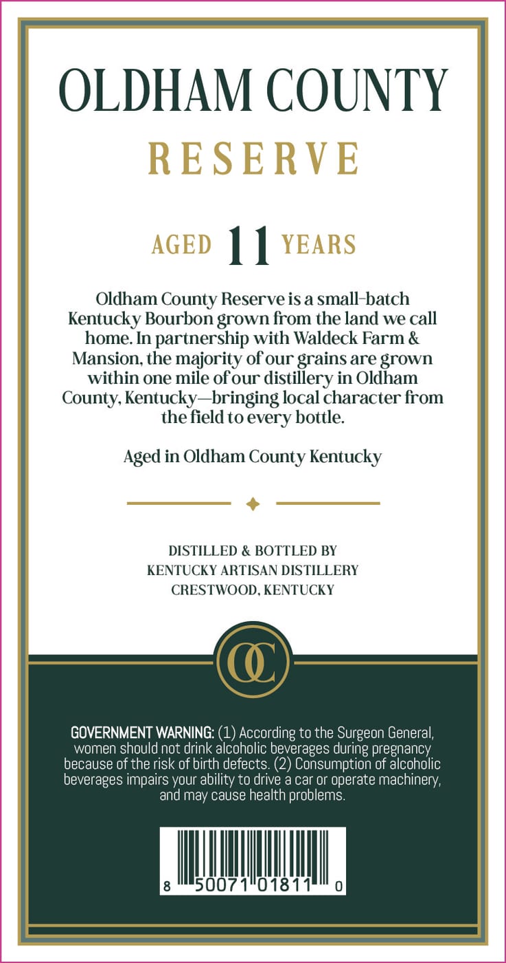 Kentucky Artisan Distillery label image 2