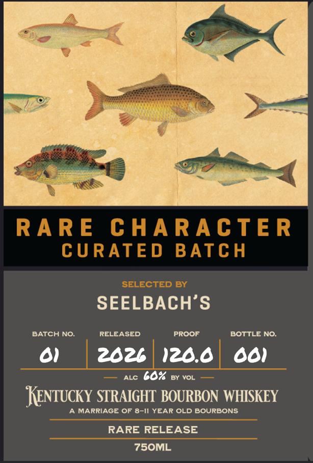 Rare Character Whiskey label
