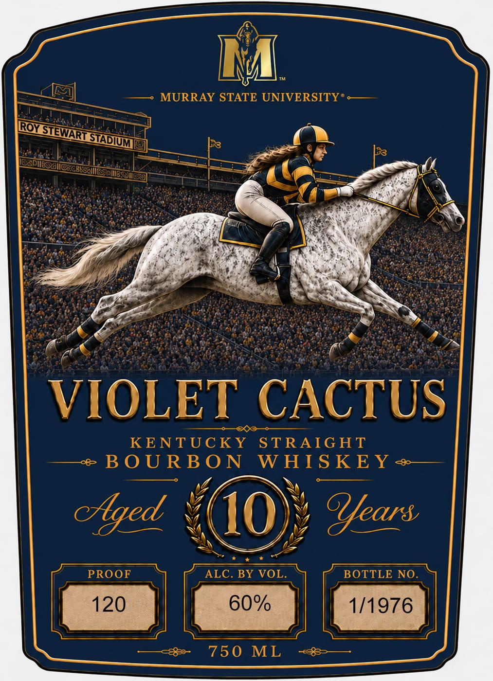 Violet Cactus label