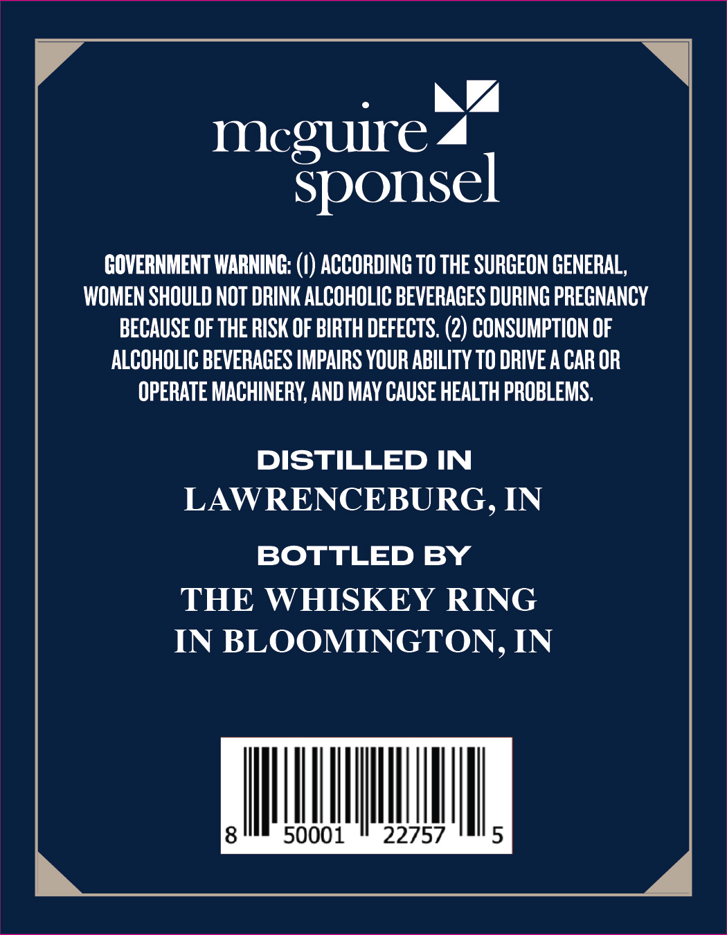 Single Barrel No. 9726 label image 2
