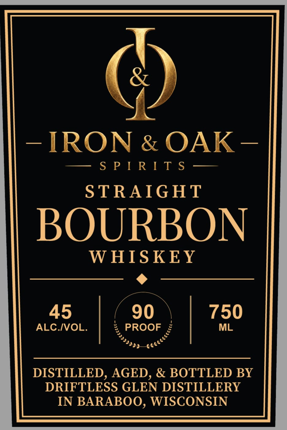 Iron & Oak label