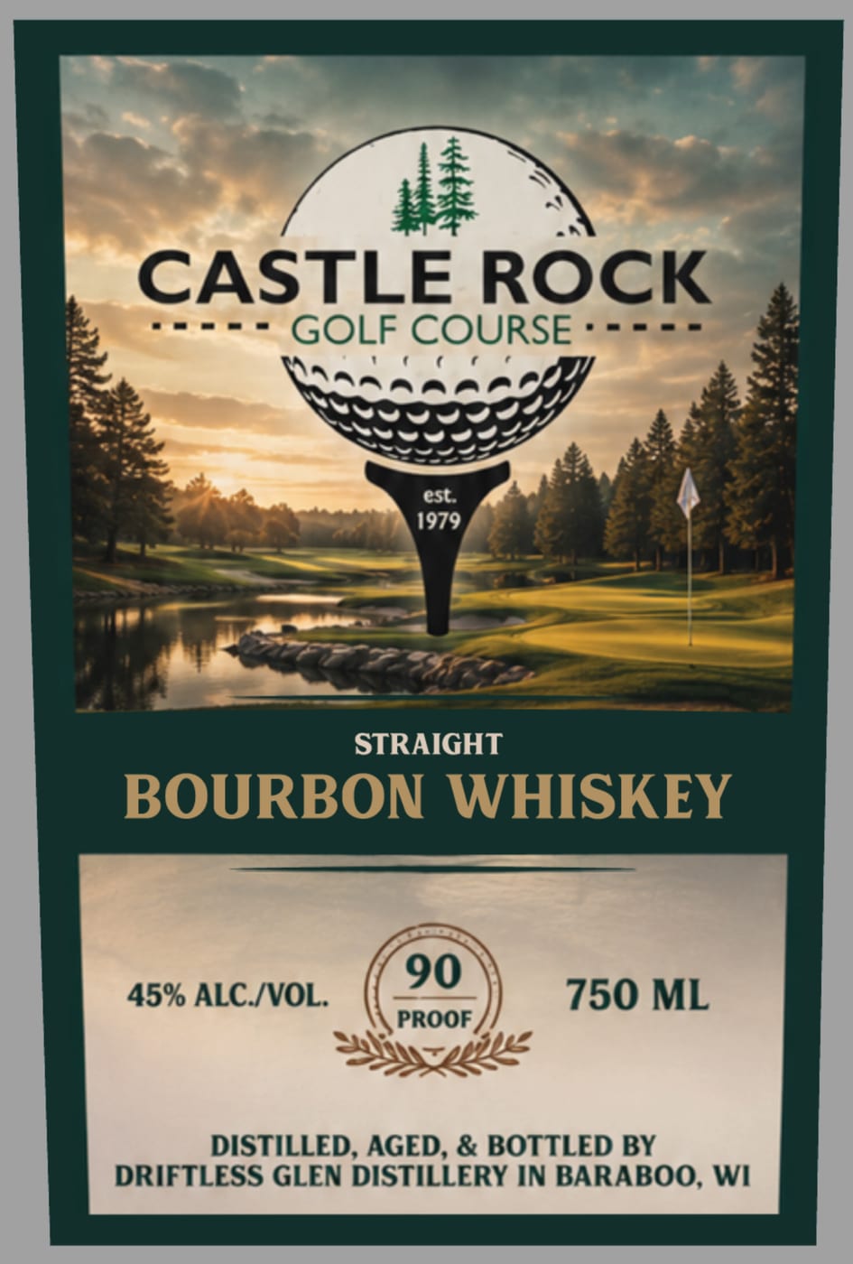 Castle Rock Golf Course label