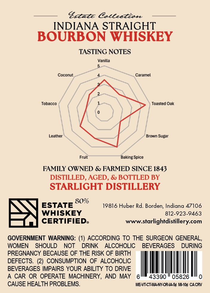 Starlight Distillery label image 2