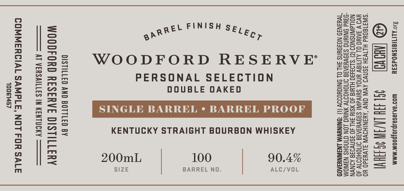 Woodford Reserve label