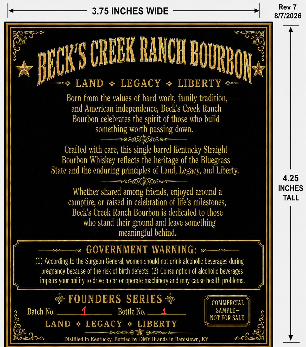 Beck's Creek Ranch label image 2