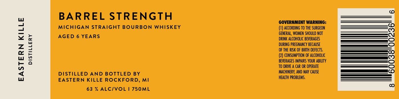 Eastern Kille Distillery label