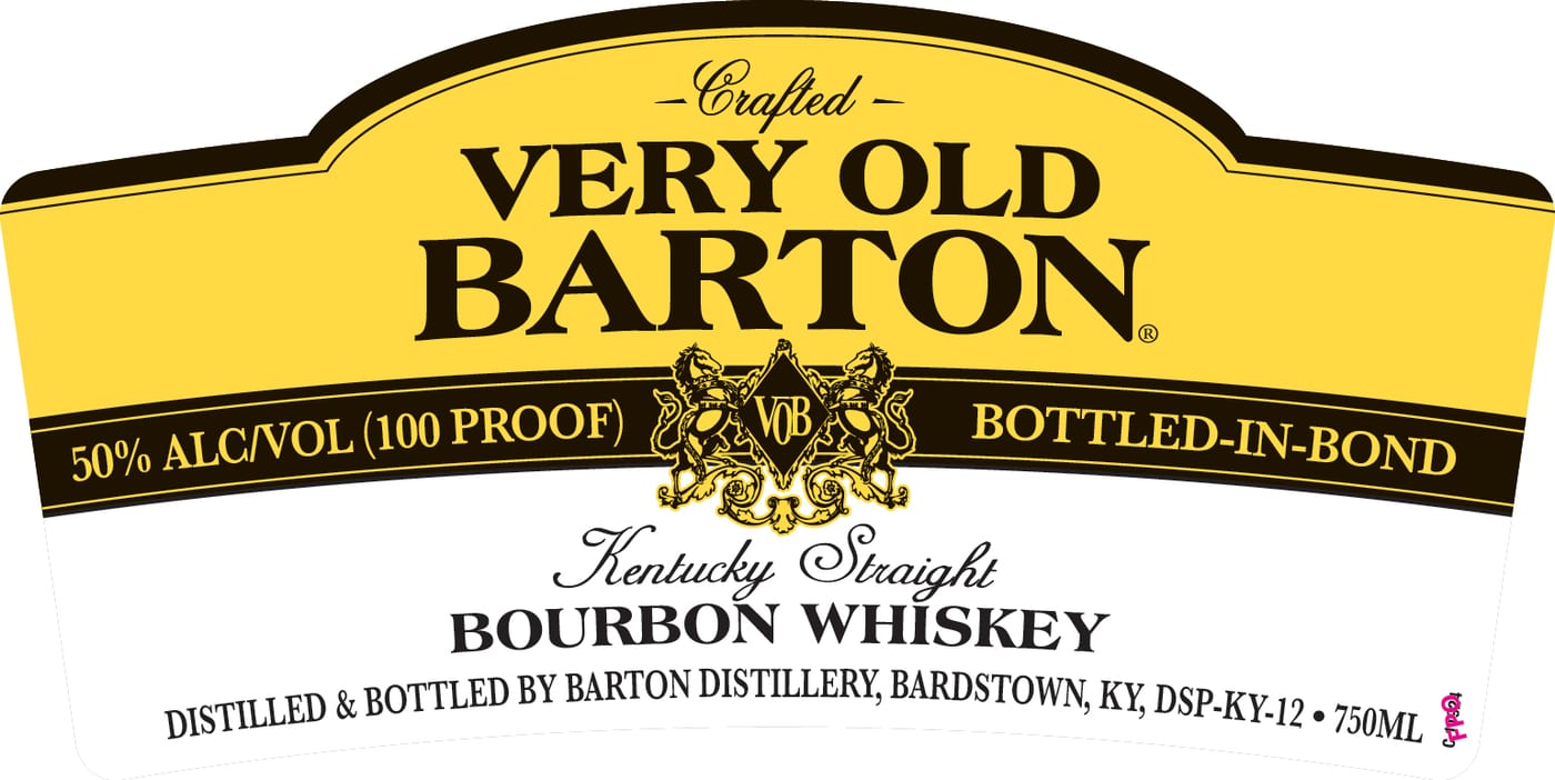Very Old Barton label