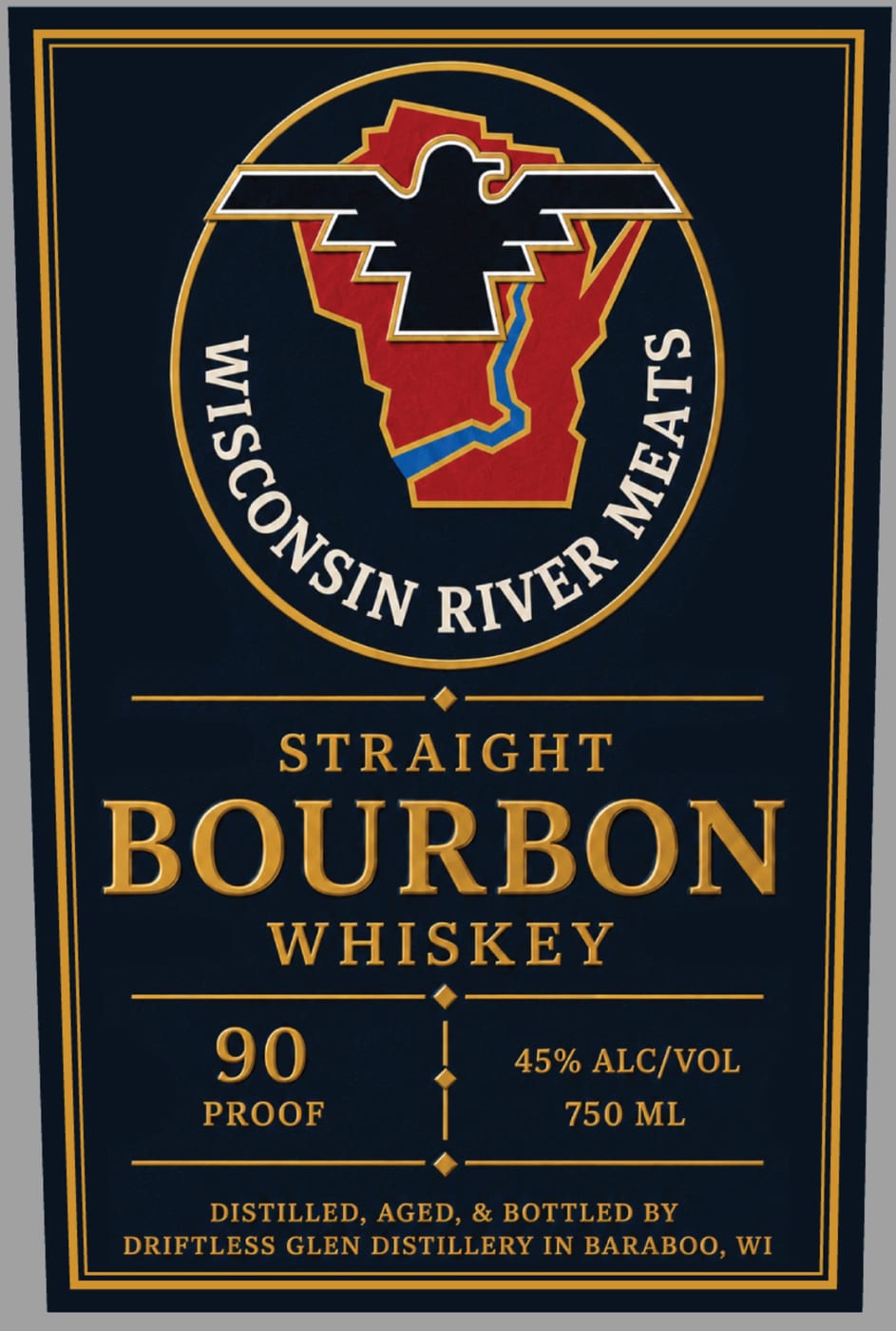 Wisconsin River Meats label