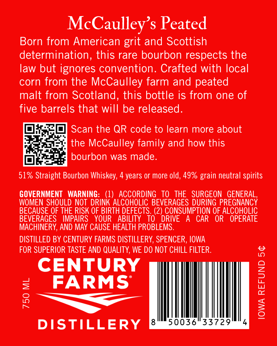 Mccaulley's Peated label image 2