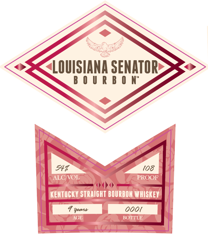 Louisiana Senator Bourbon label