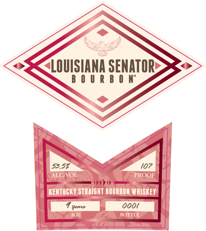 Louisiana Senator Bourbon label