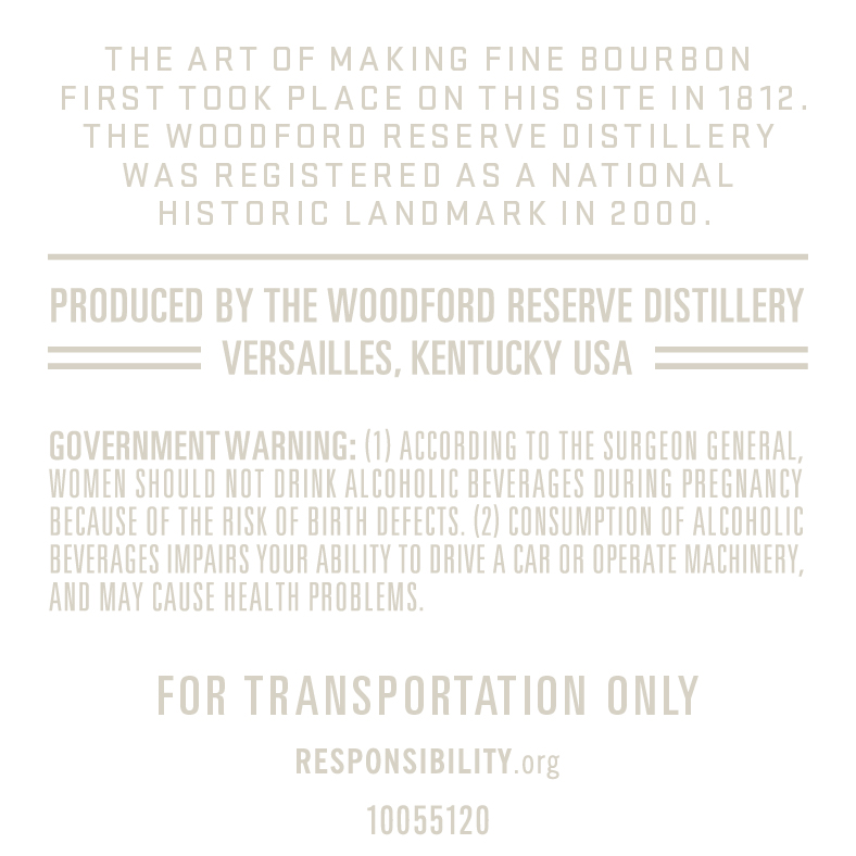 Woodford Reserve label image 2