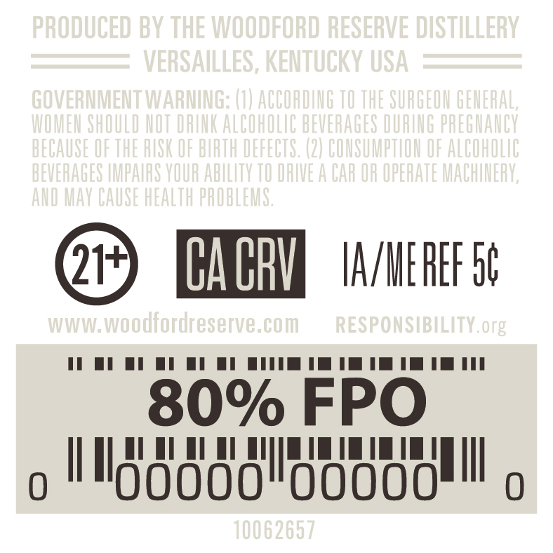 Woodford Reserve label image 2