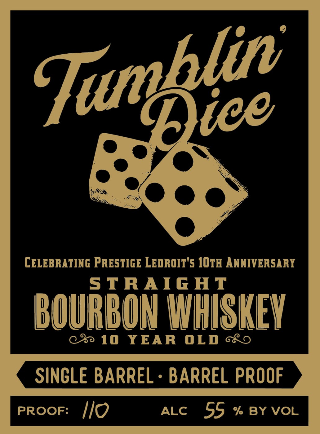 Tumblin Dice label