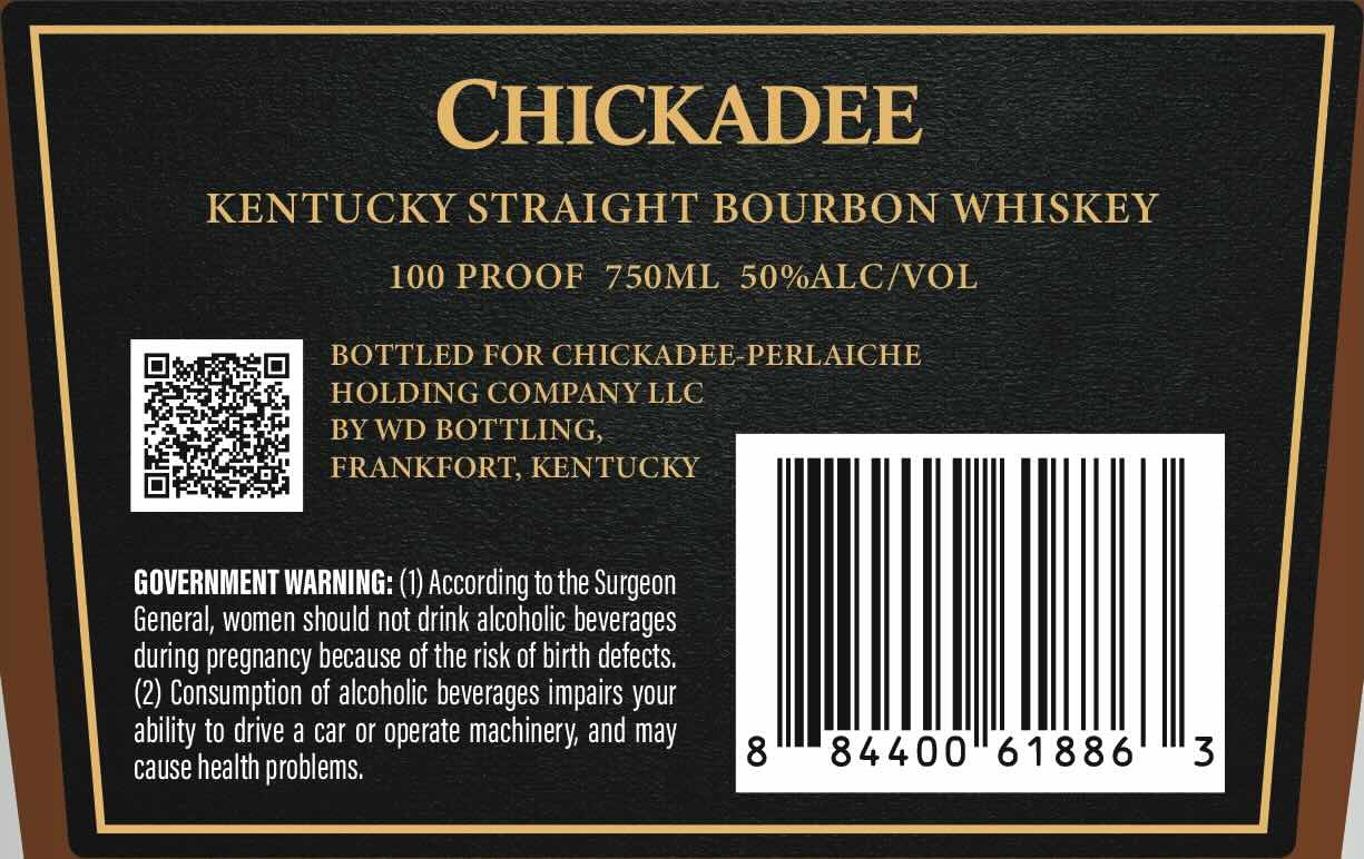 Chickadee Kentucky Straight Bourbon Whiskey label image 2