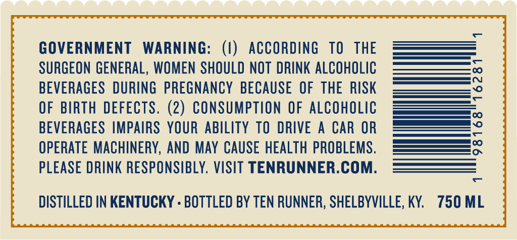 Ten Runner Single Barrel label image 3
