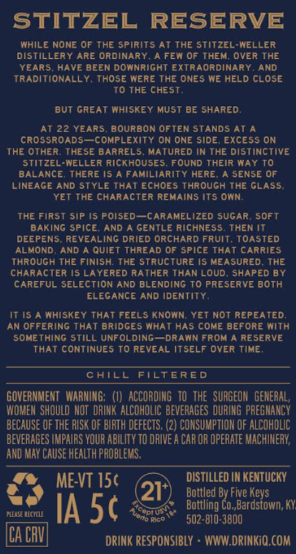 Stitzel Reserve label image 2