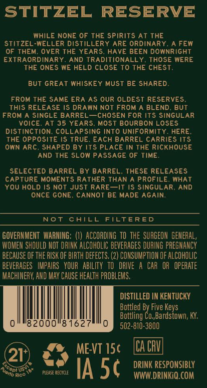 Stitzel Reserve label image 2