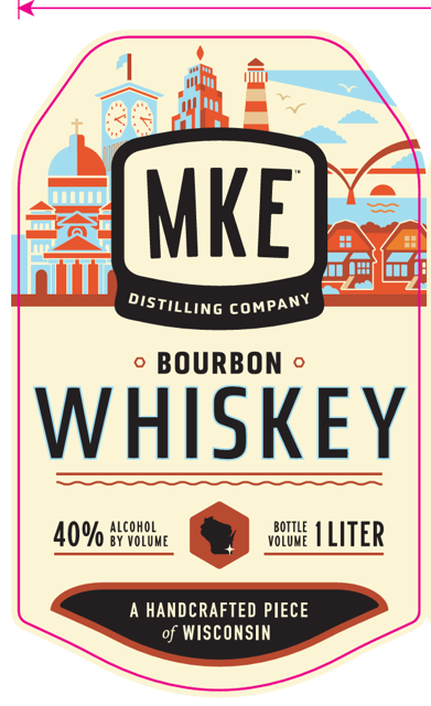 Mke Distilling Company label