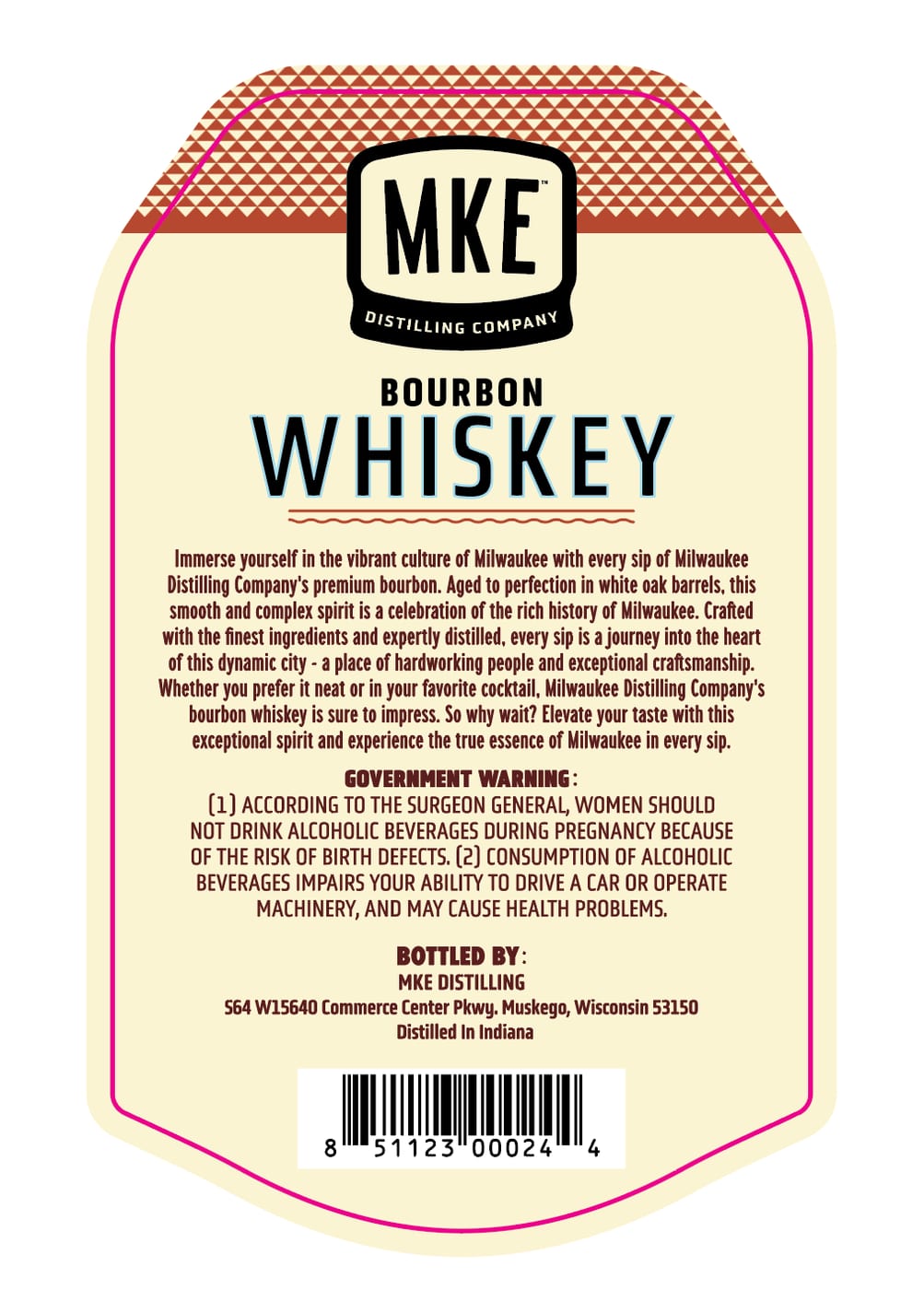 Mke Distilling Company label image 2