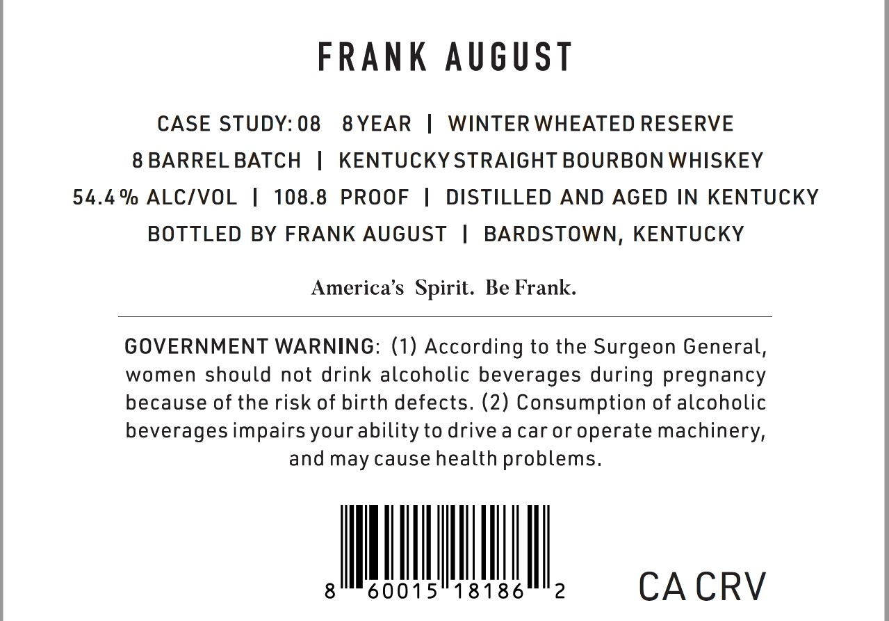 Frank August label image 2