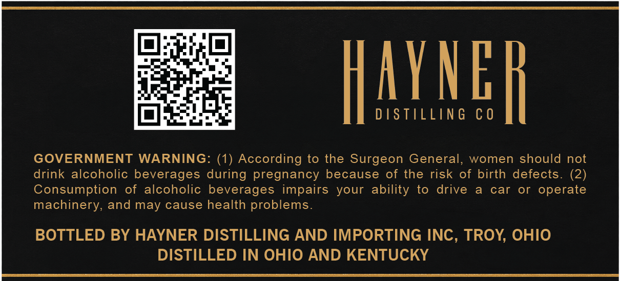 Hayner Distilling The Woodruff Farm label image 2
