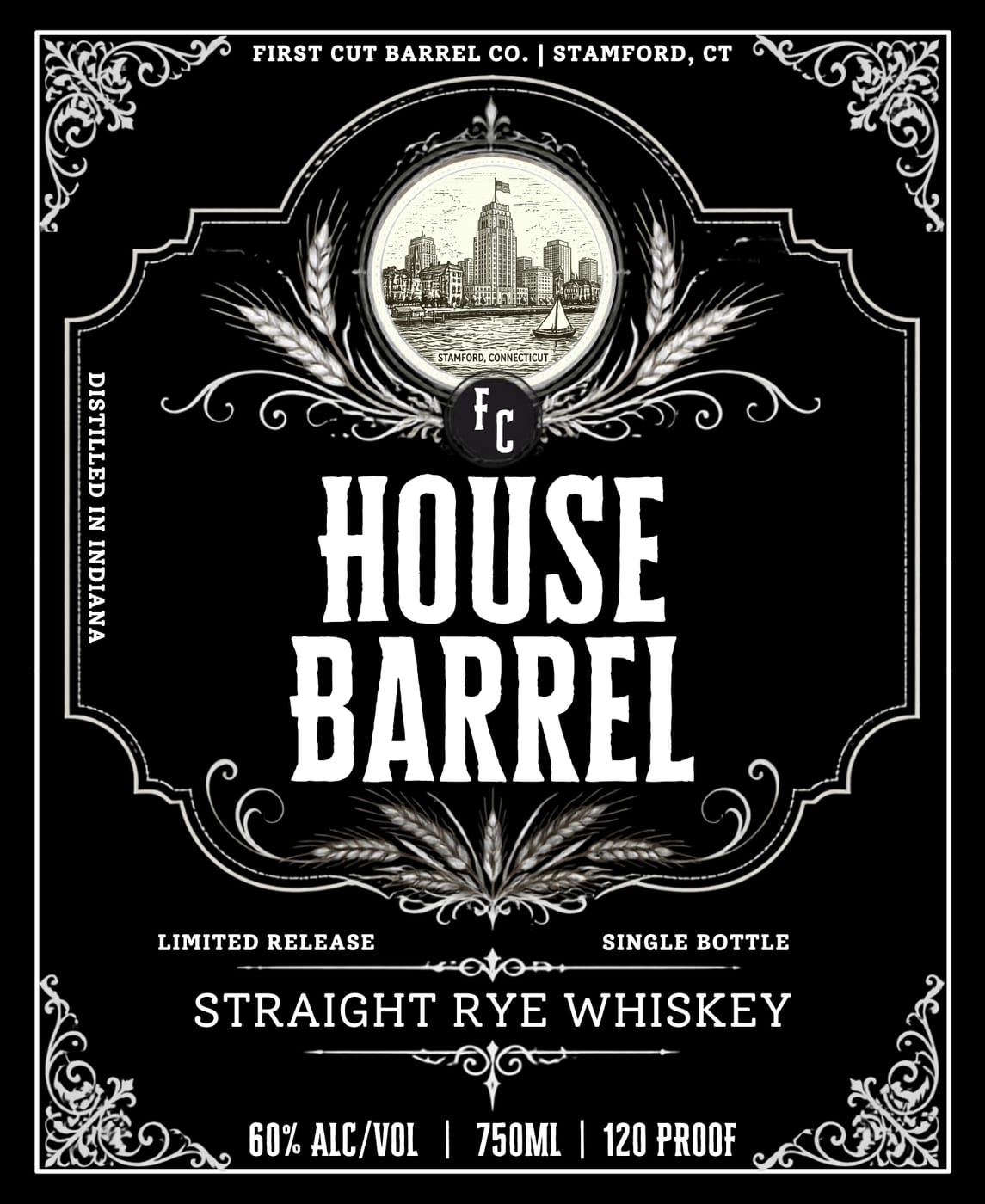 House Barrel label