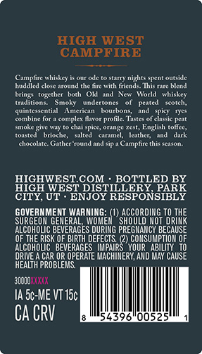 High West Campfire Barrel Select label image 3