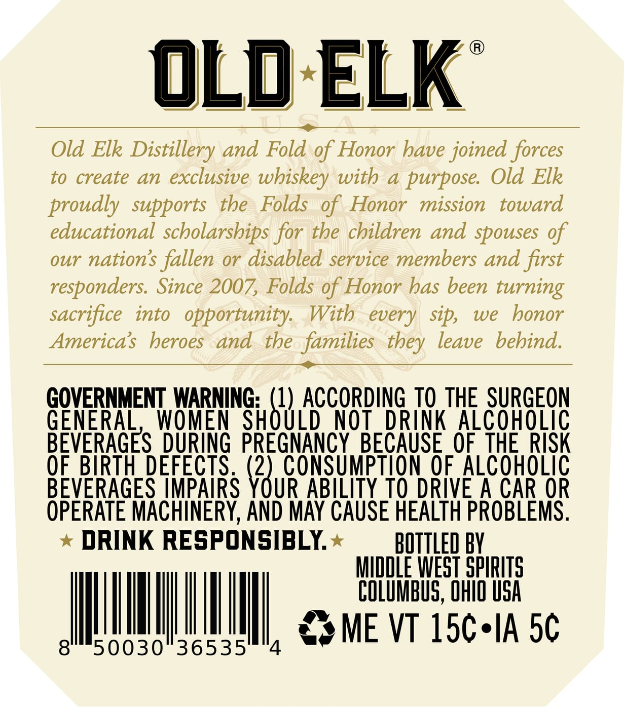 Old Elk label image 3