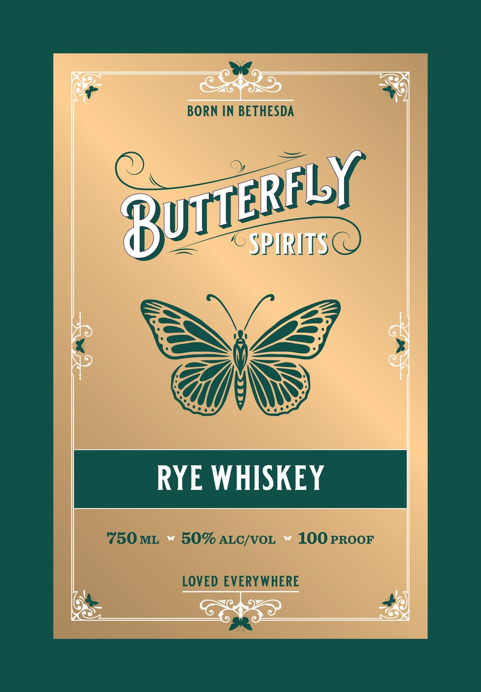Butterfly Spirits label