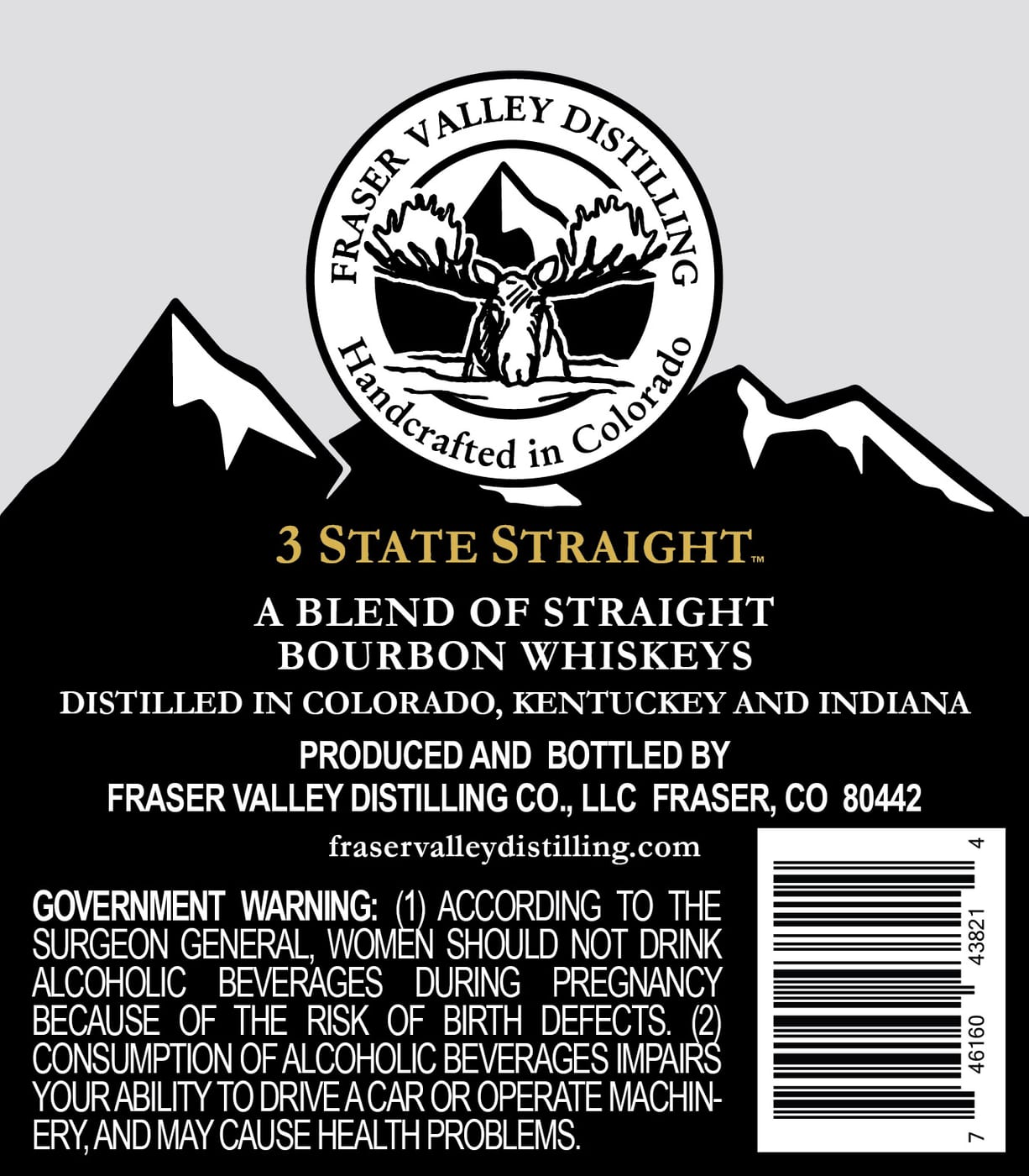 Fraser Valley Distilling 3 State Straight label image 2