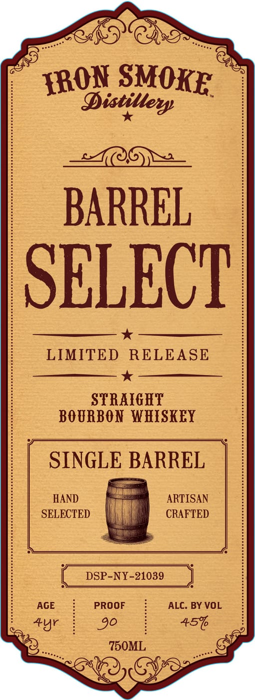 Iron Smoke Distillery label