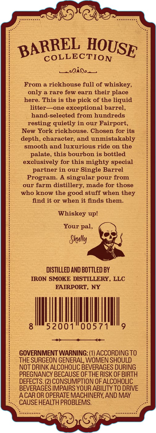 Iron Smoke Distillery Barrel Select label image 2