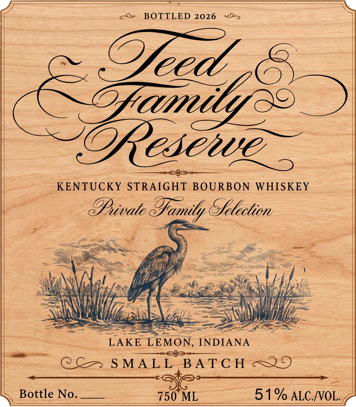 Teed Family Reserve label