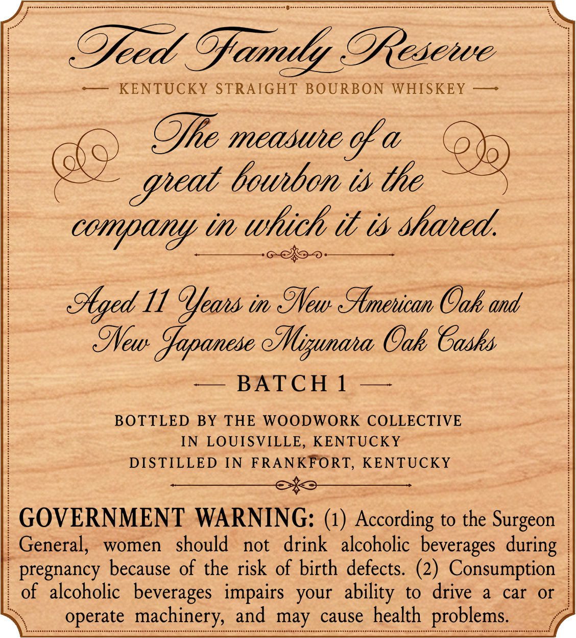 Teed Family Reserve label image 2