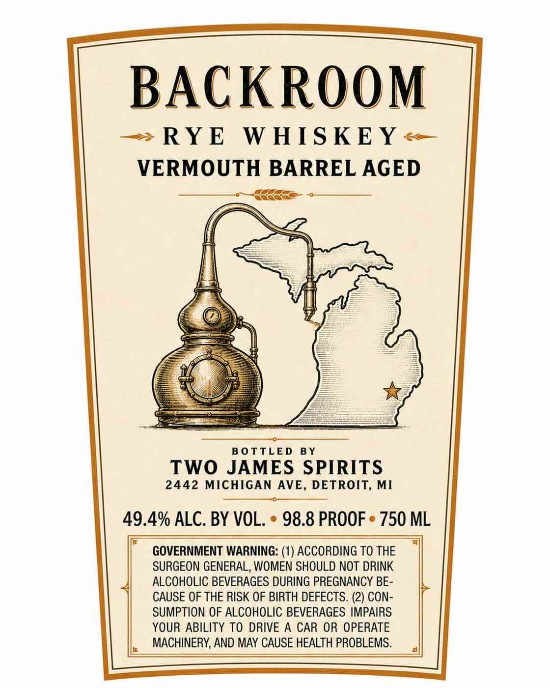 Backroom Vermouth Barrel Aged label image 2