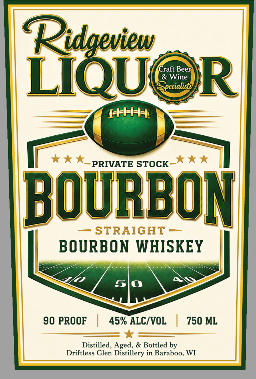 Ridgeview Liquor label