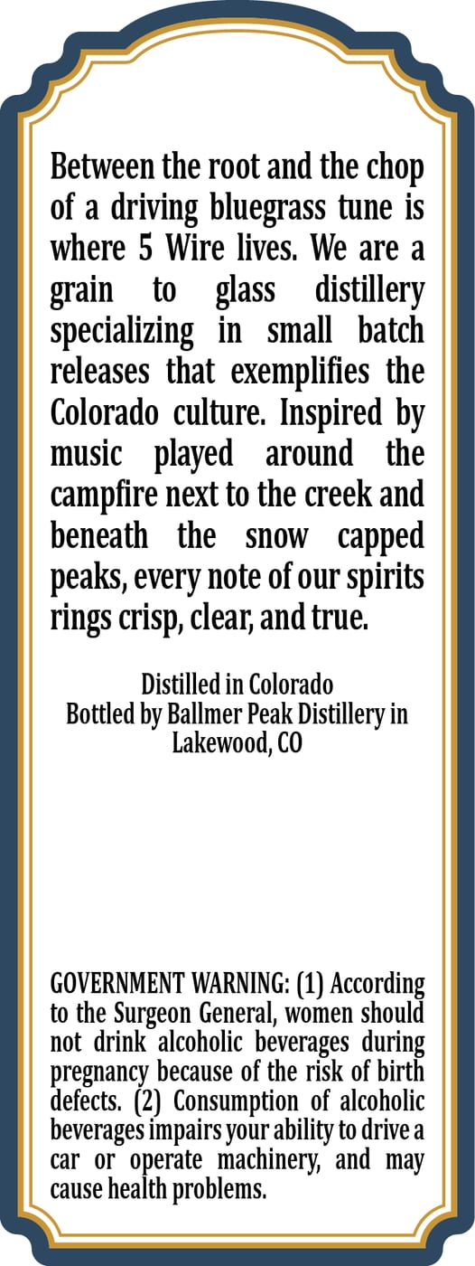 5 Wire Distilling label image 2